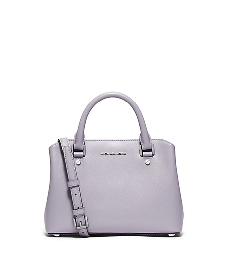 Savannah Small Patent-Leather Satchel - LILAC - 30S6SS7S1A