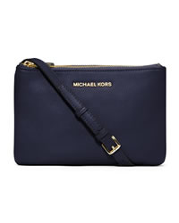 MICHAEL Michael Kors Bedford Gusset Crossbody Bag - NAVY - 32T3GBFC3L