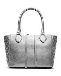 Michael Kors Miranda Quilted-Side Tote - SILVER - 31F3MMDT6M