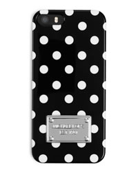 MICHAEL Michael Kors Dot-Print Electronics iPhoneÂ® 5 Cover - BLACK/WHITE - 32F3MELL1O