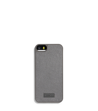 Saffiano Leather Phone Case for iPhone 5 - GREY - 39S5LELL1L