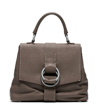 Julie Leather Large Top Handle Bag - ELEPHANT - 31F4TJUS3L