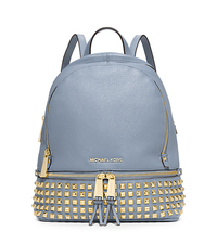 Rhea Small Studded Leather Backpack - PALE BLUE - 30S5GEZB5L