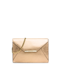 Lana Leather Envelope Clutch - PALE GOLD - 30S5MKYC2M