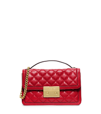 Sloan Small Leather Crossbody - RED - 30H5GSLM1L