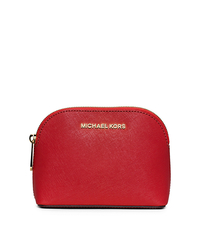 Cindy Saffiano Leather Travel Pouch - RED - 32T5GCPM2L