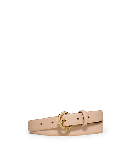 Saffiano Leather Belt - BLUSH - 553523