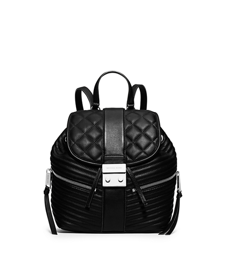 Elisa Small Leather Backpack - BLACK - 30H5SEXB1L