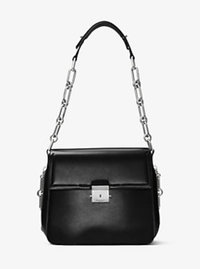 Mia French Calf Envelope Shoulder Bag - BLACK - 31F6MMAL8L