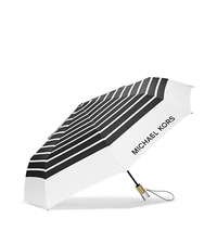 Striped Nylon Umbrella - WHITE/BLACK - 32S6GNYN4U