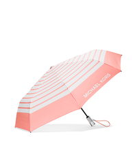 Striped Nylon Umbrella - PALE PINK/WHITE - 32S6SNYN4U