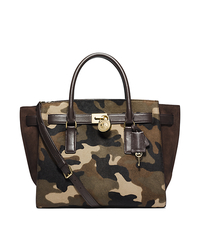 Hamilton Traveler Camouflage Hair Calf Satchel - ACID YELLOW - Sold Out - 30F4GHXS3H