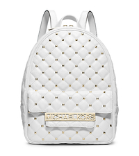 Kim Studded Leather Medium Backpack - Optic White - 30F4GKMB6L