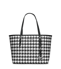 Jet Set Travel Houndstooth Saffiano Leather Small Tote - ONE COLOR - 30F4STVT1U