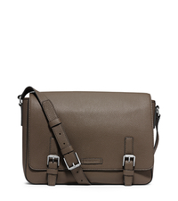 Bryant Pebbled-Leather Messenger - ARMY - 33S4SYTM3L