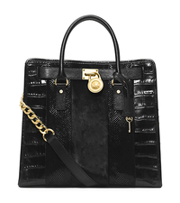 Hamilton Large Hair Calf and Embossed-Leather Tote - ONE COLOR - 30H4GHMT3H