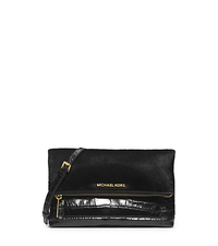 Jet Set Travel Hair Calf and Embossed-Leather Clutch - ONE COLOR - 30H4GTVC3H
