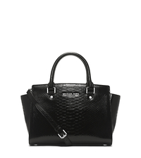 Selma Snake Pattern-Embossed Leather Satchel - ONE COLOR - 30H4SLMS2E