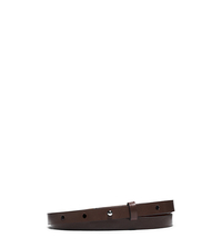 Skinny Leather Belt - NUTMEG - 31S5TBLA1L