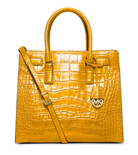 Dillon Large Embossed-Leather Tote - SUN - 30H4GAIT3E