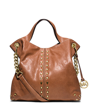 Astor Leather Shoulder Bag - WALNUT - 30T1MUAT7L