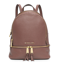 Rhea Small Leather Backpack - DUSTY ROSE - 30S5GEZB1L