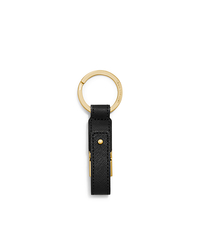 Saffiano Leather USB Keychain - BLACK - 32F5GELK8L