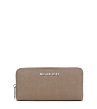 Leather Continental Wallet - DARK TAUPE - 32T3STVE3L