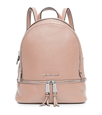 Rhea Small Leather Backpack - BALLET - 30S5SEZB1L